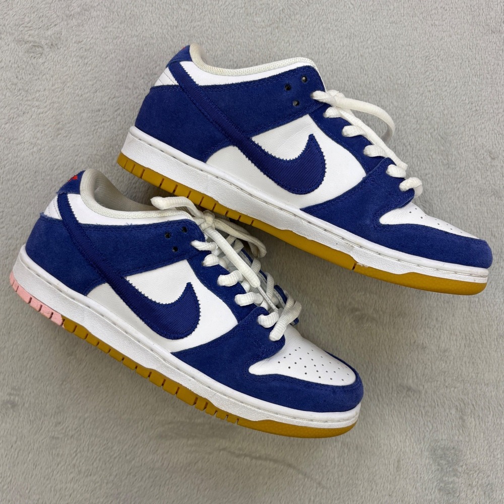Nike SB Dunk Low Men 7 Blue LA Dodgers Bubblegum Gum Sole DO9395-400 Skate Shoes
